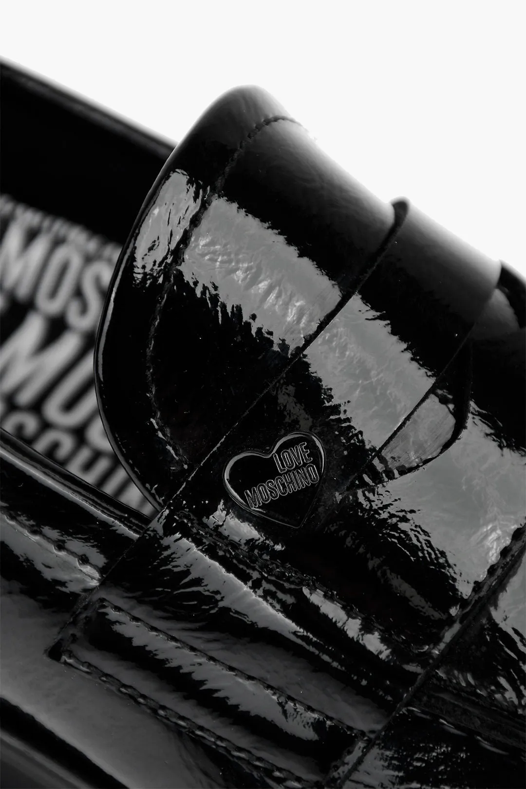 Moschino LOVE patent leather loafers