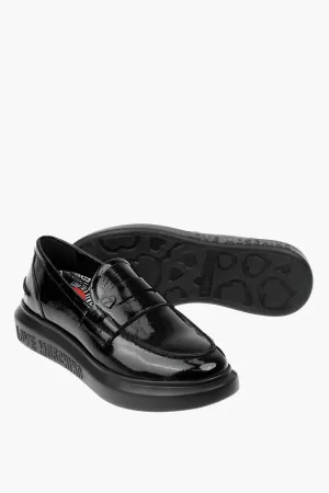 Moschino LOVE patent leather loafers