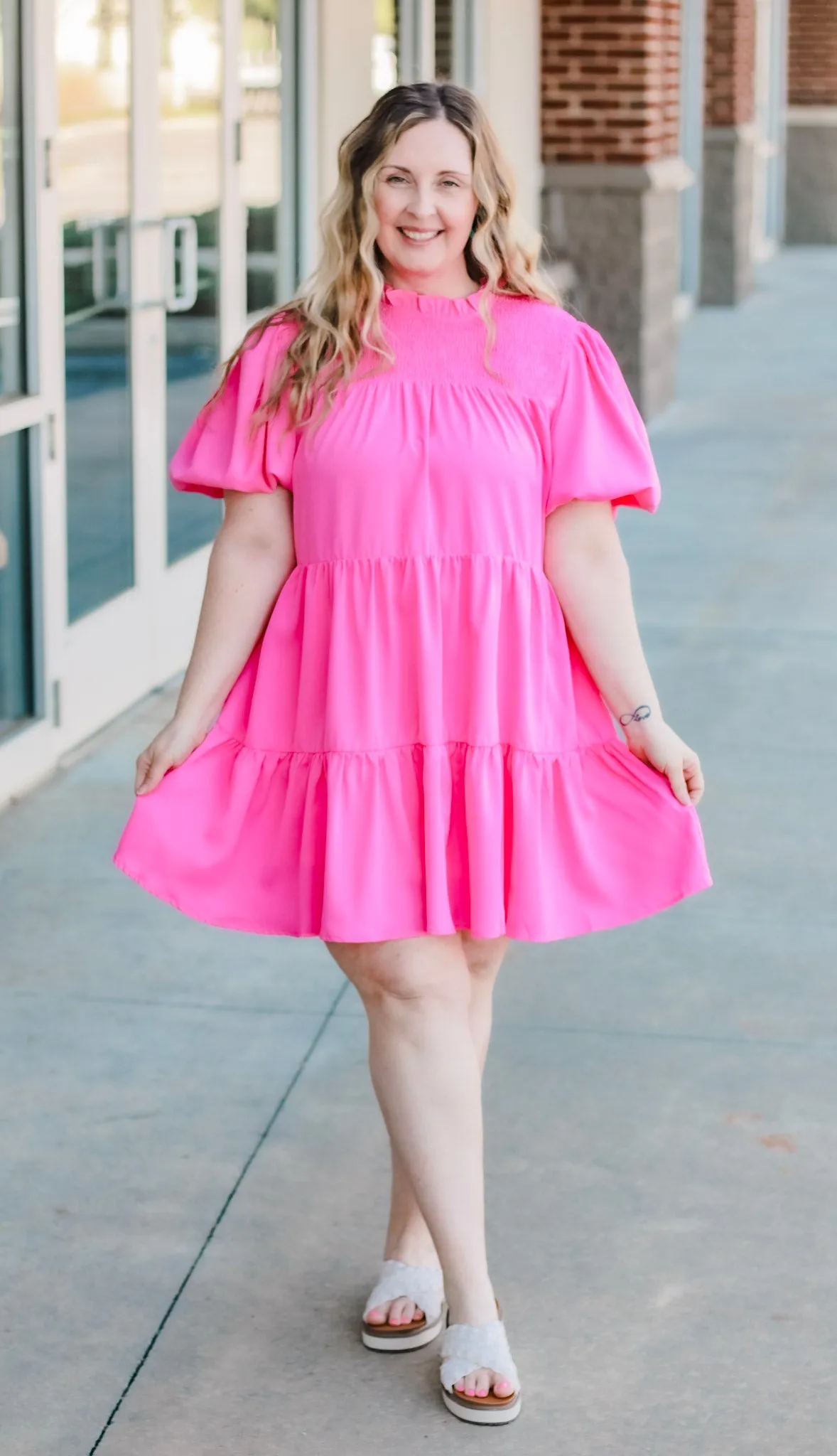 Never Too Soon Dress in Pink