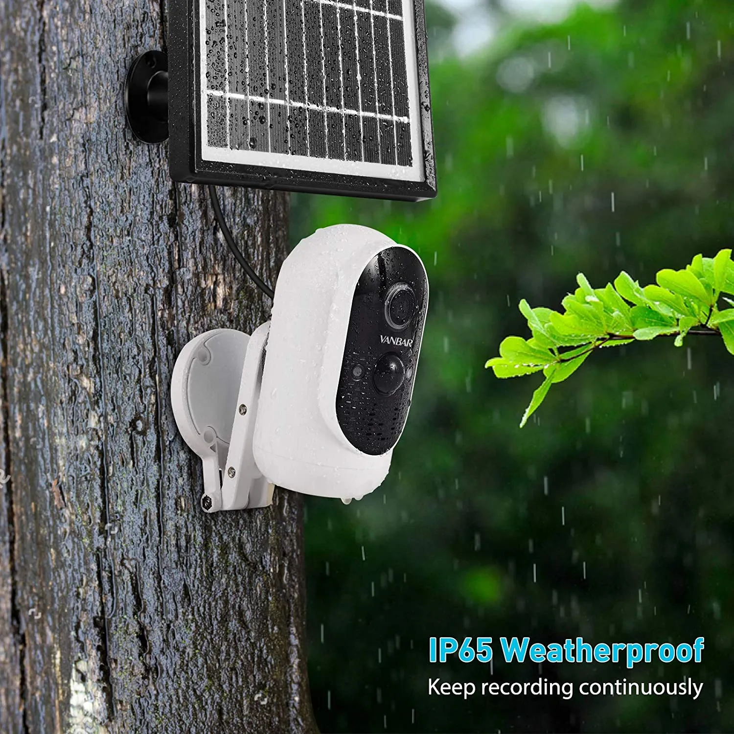 New in box! VANBAR Solar Security Camera Wireless Outdoor, FHD 1080P Solar Powered Camera 10500mAh Battery With Night Vision, Instant Alerts, Motion Detection, 2-Way Audio, Compatible with Cloud Storage/SD Slot (32GB Card Included)