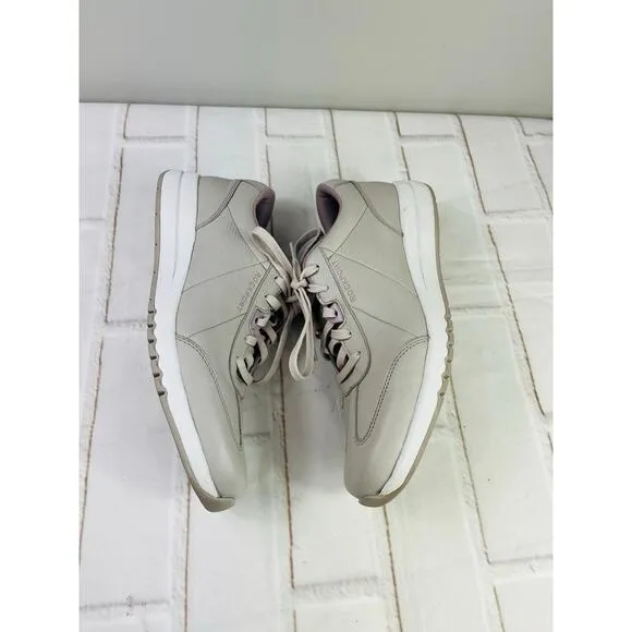 New Rockport lilac leather sneakers size 7.5