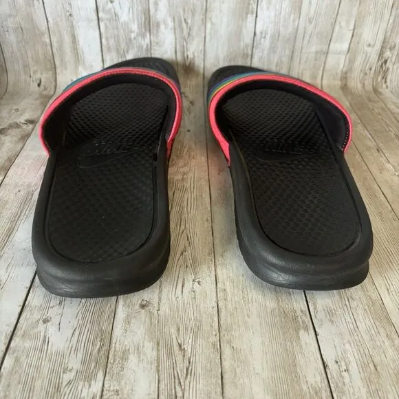 Nike Benassi JDI Rainbow “BETRUE” Slides CD2717-001 Men's Size 15 LGBTQ Pride
