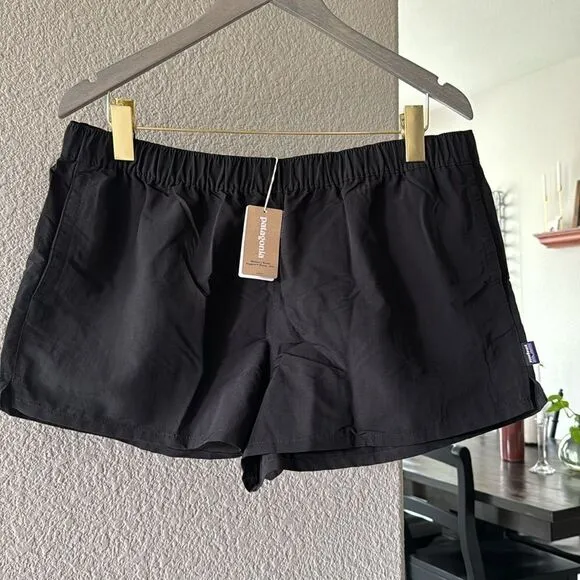 NWT Patagonia Barely Baggies Black Shorts XL 2 1/2 inches Slim Fit Drawstring