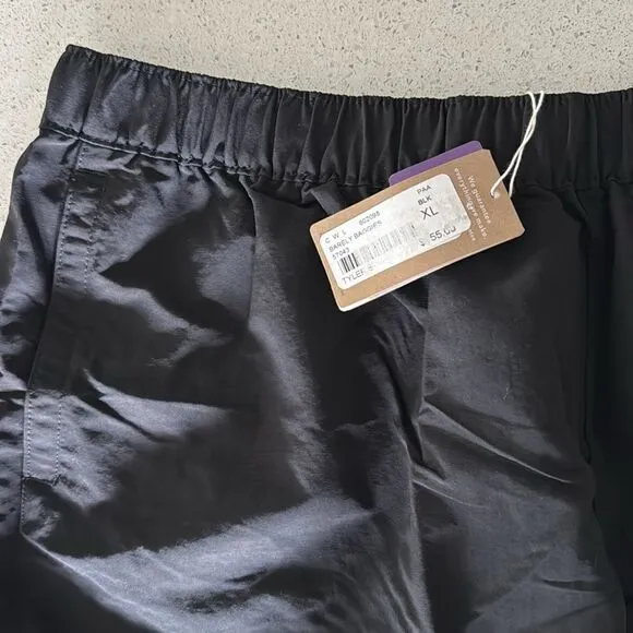 NWT Patagonia Barely Baggies Black Shorts XL 2 1/2 inches Slim Fit Drawstring