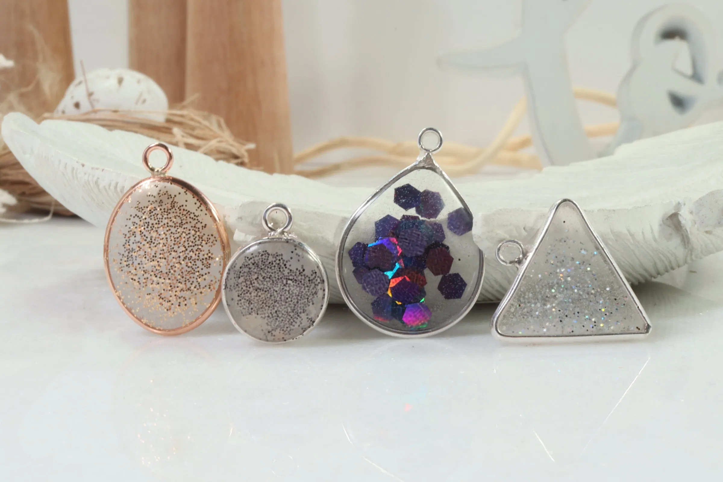 Open Resin Bezel - Circle, 8mm, Single Ring - Choose Your Metal