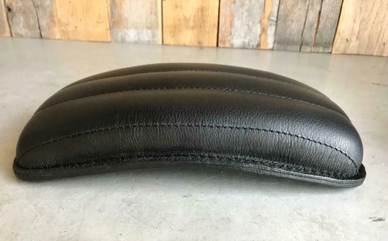 P-Pad Seat Chopper Harley Sportster Bobber Chopper Bates Blk Tuck Roll Leather