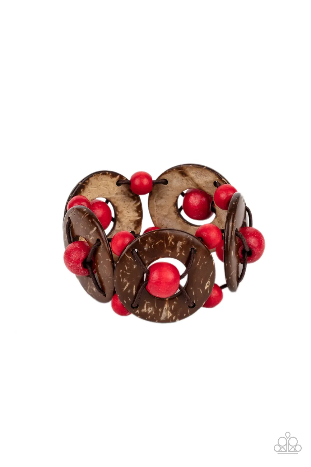 Paparazzi Island Adventure Bracelet Red