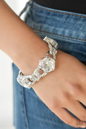 Paparazzi Light Up The Room Bracelet White