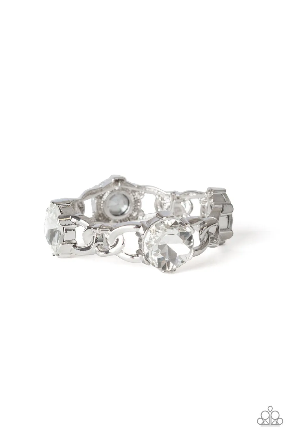 Paparazzi Light Up The Room Bracelet White