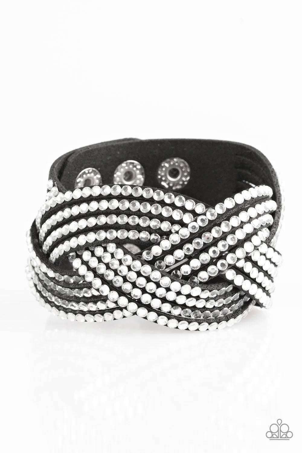 Paparazzi Top Class Chic - Black Wrap Bracelet