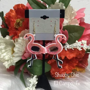 Pink Flamingo Earrings