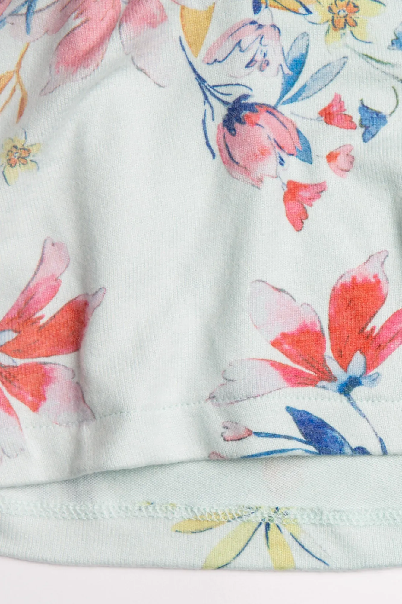 PJ Salvage Budding Bouquet Floral Lounge Set Aqua