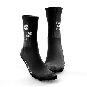 Put Y' Foot In It Black Cushioned Cycling Socks