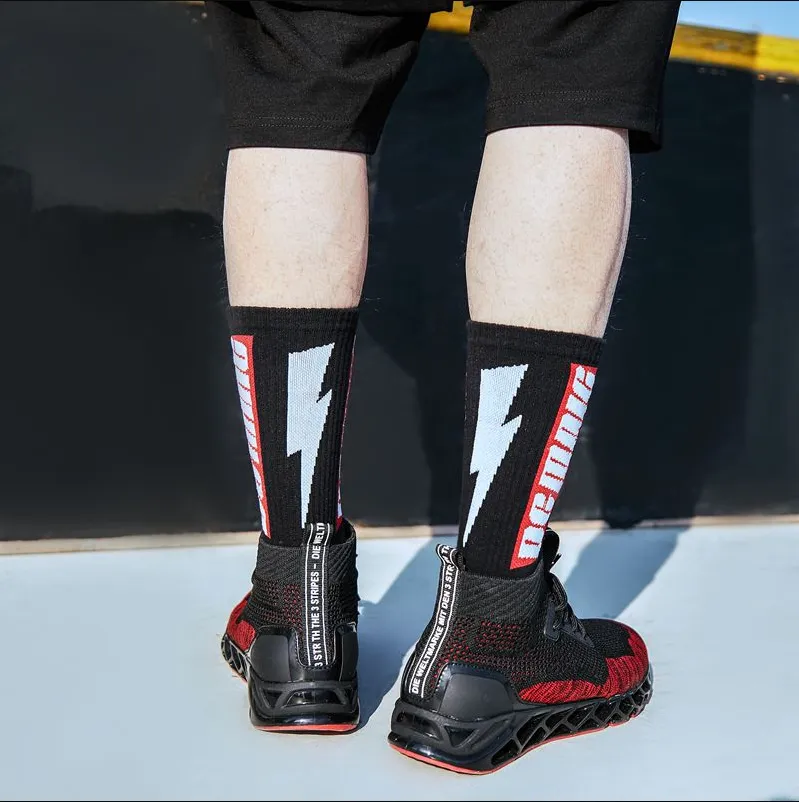 "DC MNIC" Chaussettes Montantes Streetwear Noir - URB1™