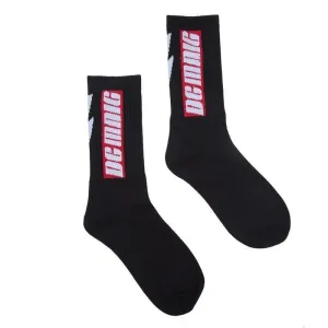 "DC MNIC" Chaussettes Montantes Streetwear Noir - URB1™