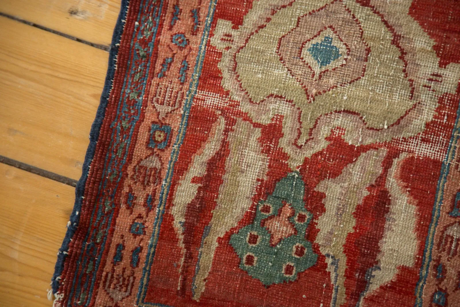 RESERVED 1.5x2 Antique Serapi Square Rug Mat