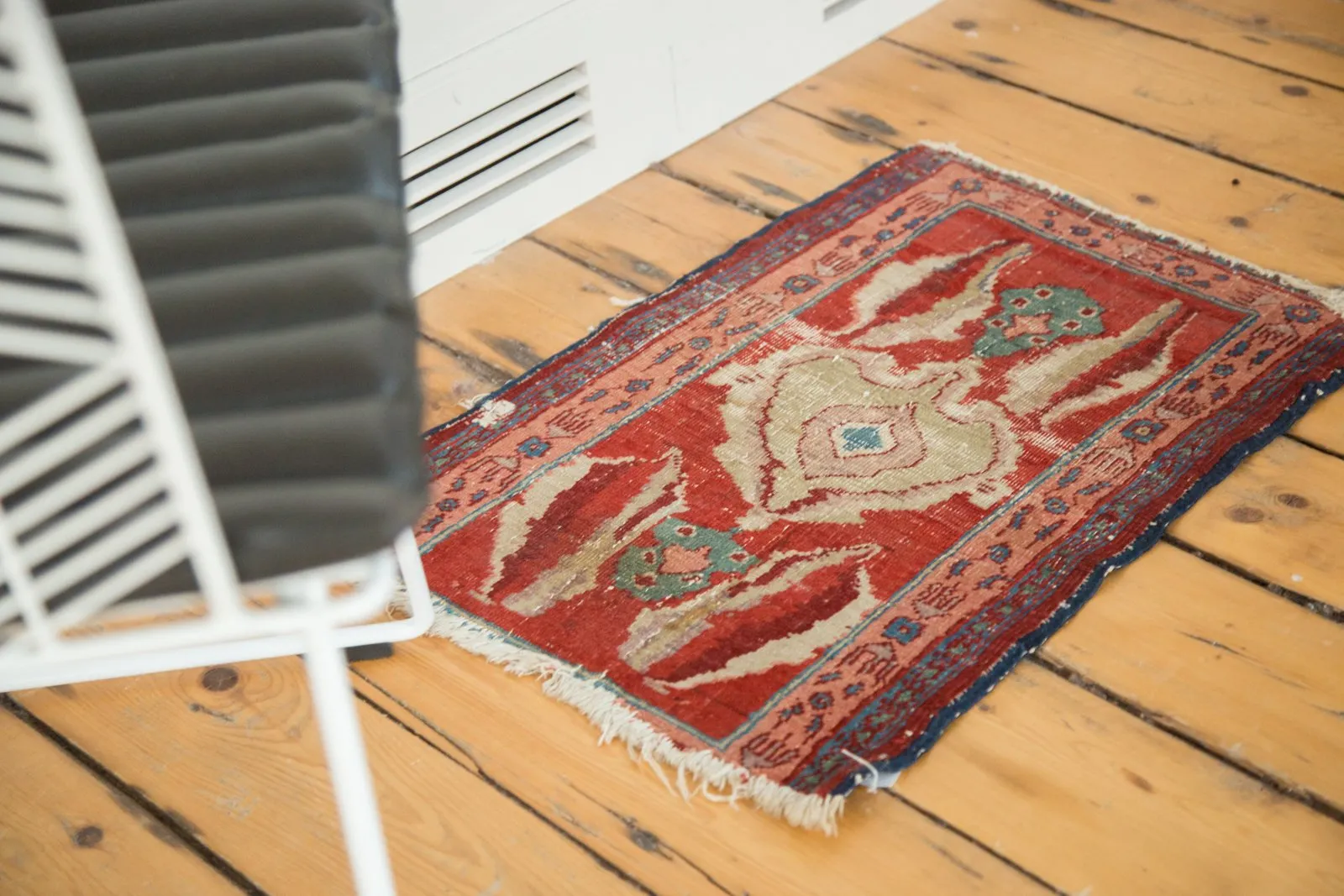RESERVED 1.5x2 Antique Serapi Square Rug Mat