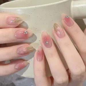 Round Transparent Pink Diamond Tulip