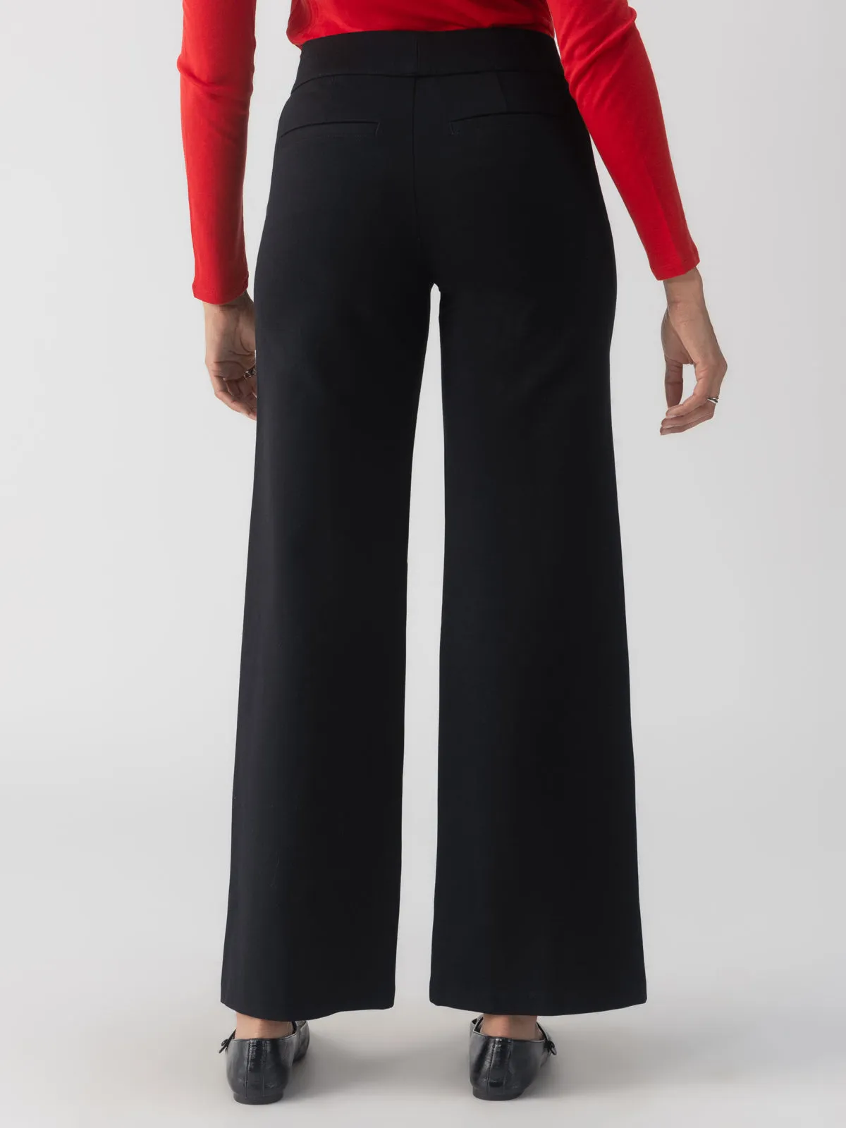 RUNWAY PONTE TROUSER - BLACK