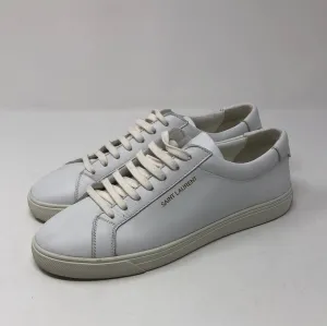 Saint Laurent White Leather 'ANDY' Sneaker