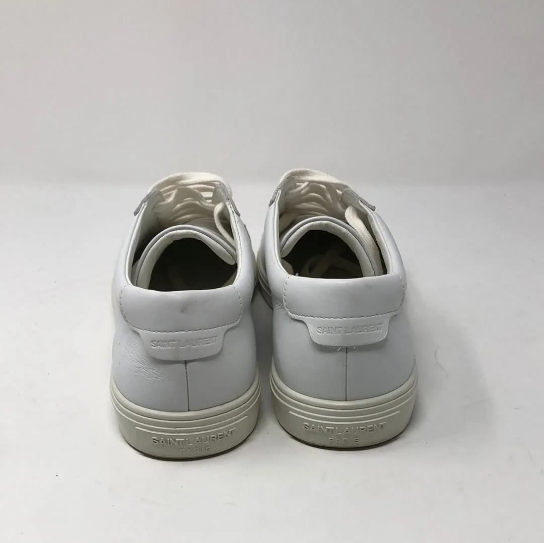 Saint Laurent White Leather 'ANDY' Sneaker