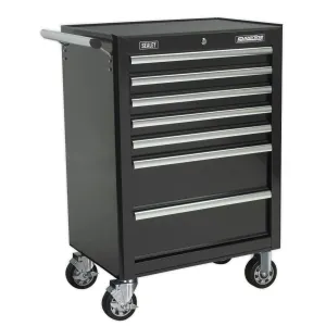 Sealey Superline Pro Rollcab 7 Drawer with Ball-Bearing Slides - Black