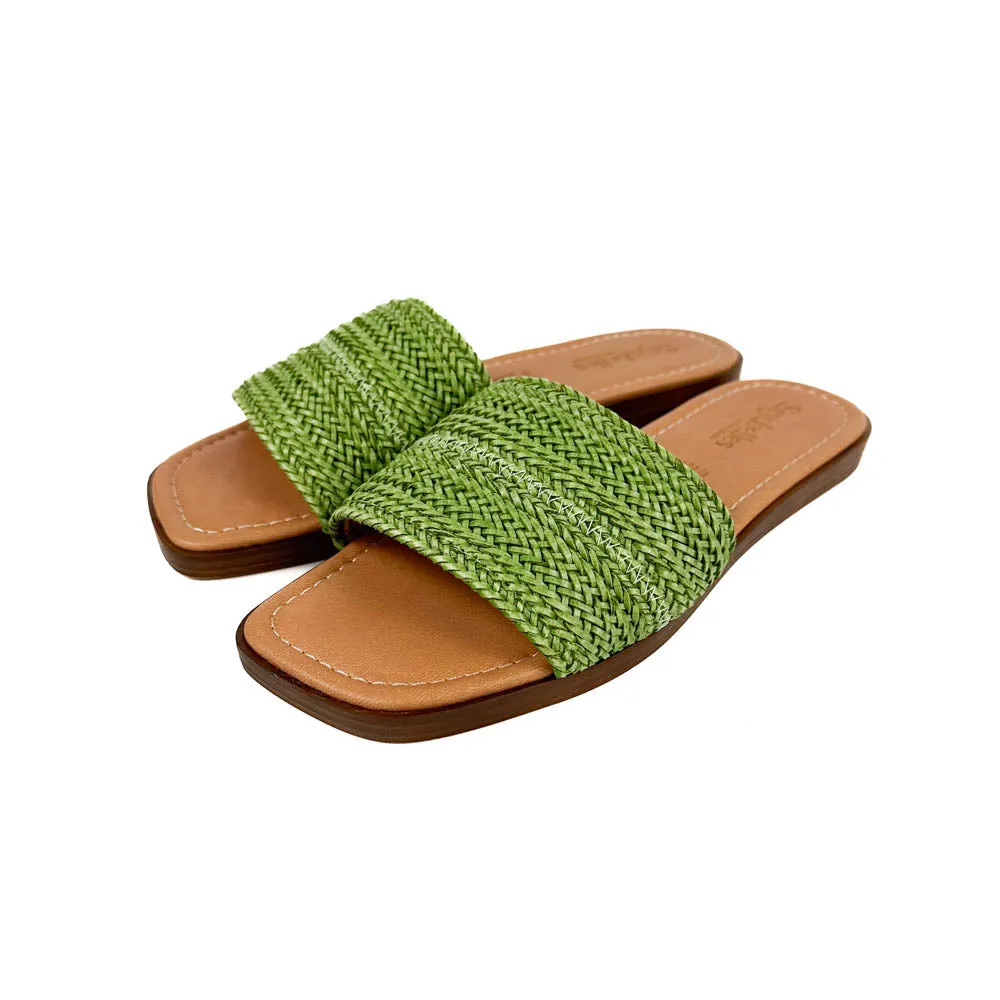 Seychelles - Palms Perfection Sandal (Green)