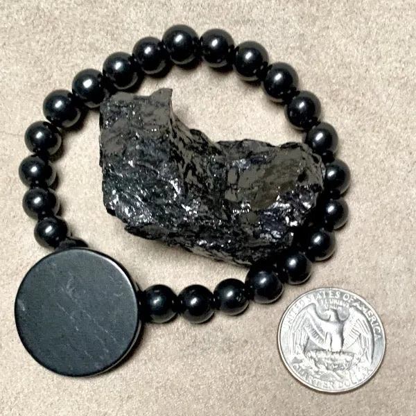 Shungite Stretchy Bracelet Gift Set