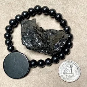 Shungite Stretchy Bracelet Gift Set