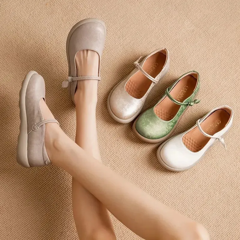 Sienna | Strappy Retro Flats for Effortless Everyday Chic