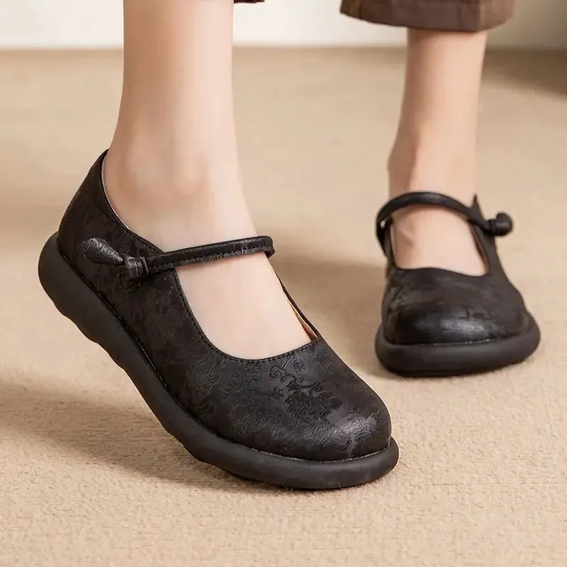 Sienna | Strappy Retro Flats for Effortless Everyday Chic