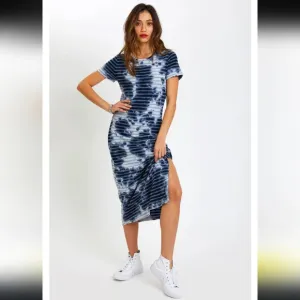 Sol Angeles, Catalina Cloud Midi‎ Dress, Cloud, Size Large