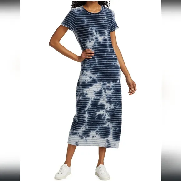 Sol Angeles, Catalina Cloud Midi‎ Dress, Cloud, Size Large