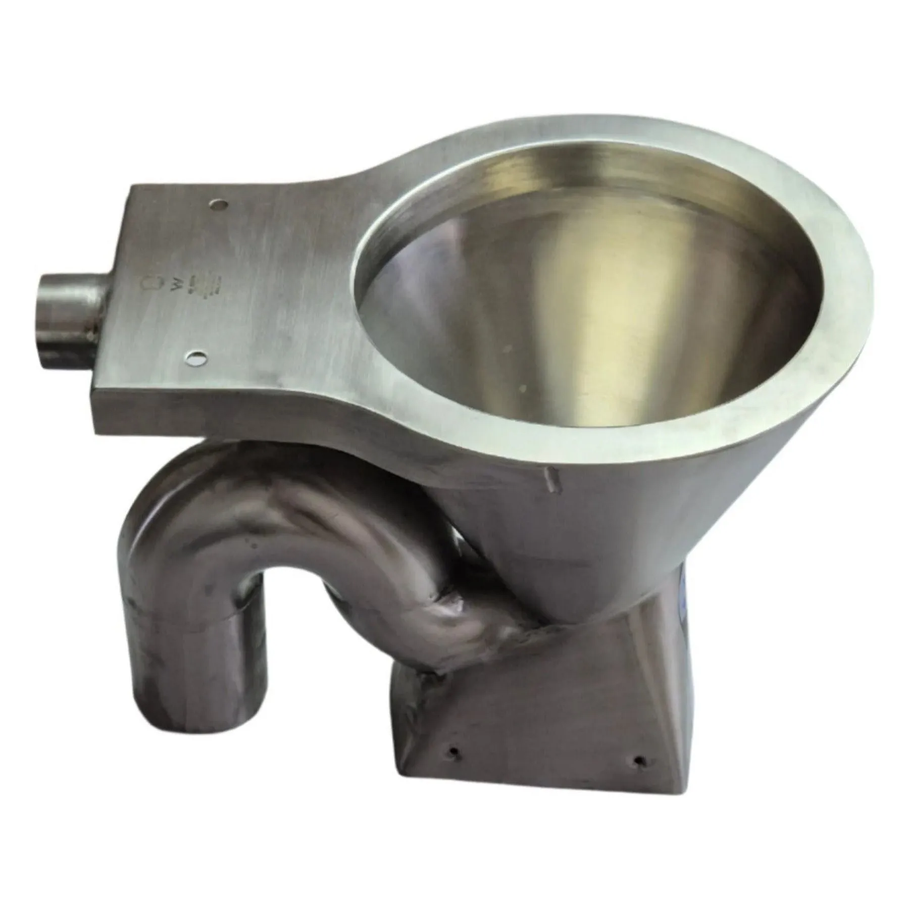 Southern Cross 304 Stainless Steel Pedestal Toilet Pan - S Trap