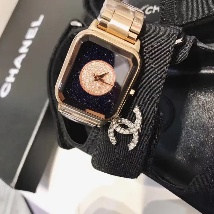 Square Pattern Starry Sky Women's Watch