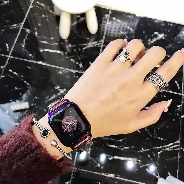 Square Pattern Starry Sky Women's Watch