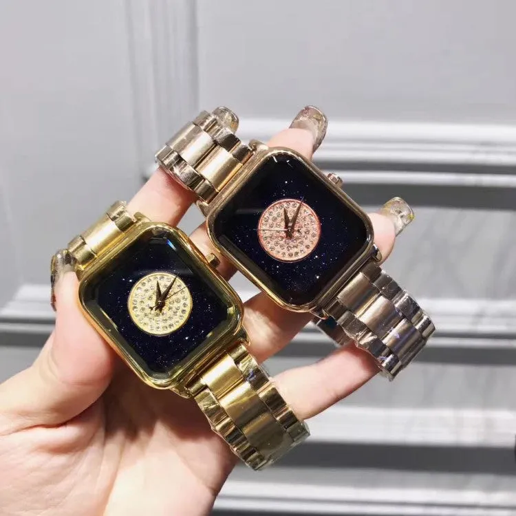 Square Pattern Starry Sky Women's Watch