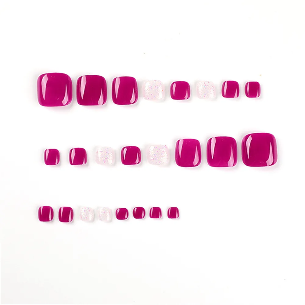 Square Toe Rose Glitter