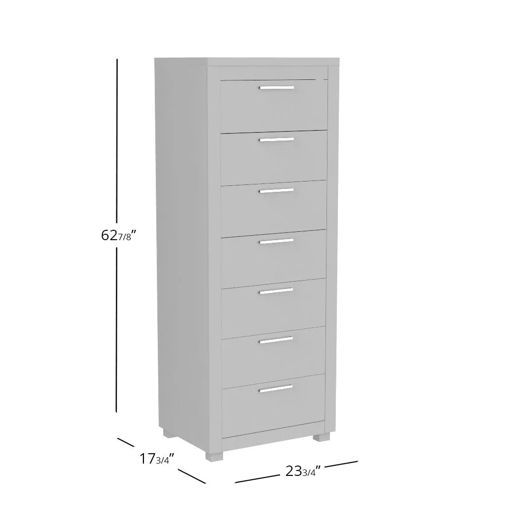 Standing Bureau - 7 drawer - Aria - Gray blade