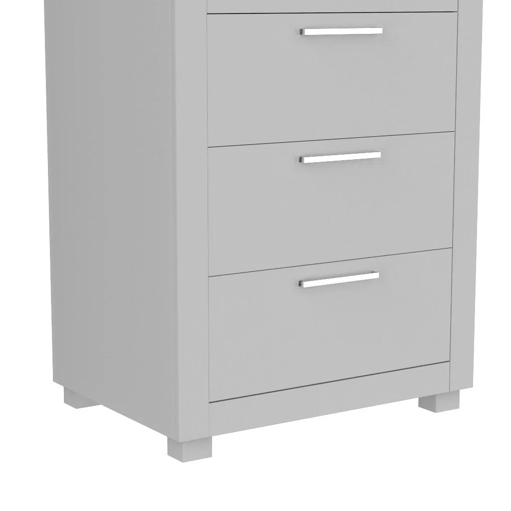 Standing Bureau - 7 drawer - Aria - Gray blade