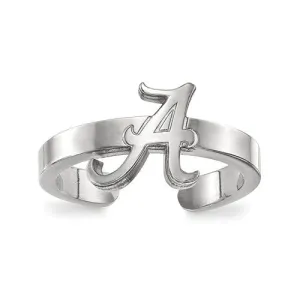 Sterling Silver LogoArt University of Alabama Toe Ring