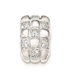 Sterling Silver Patterned Slide Pendant