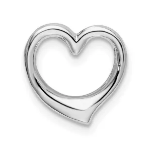 Sterling Silver Polished Heart Slide