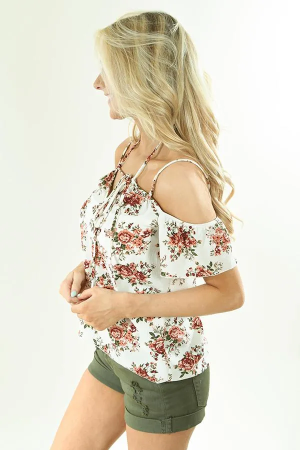 Strappy Floral Top