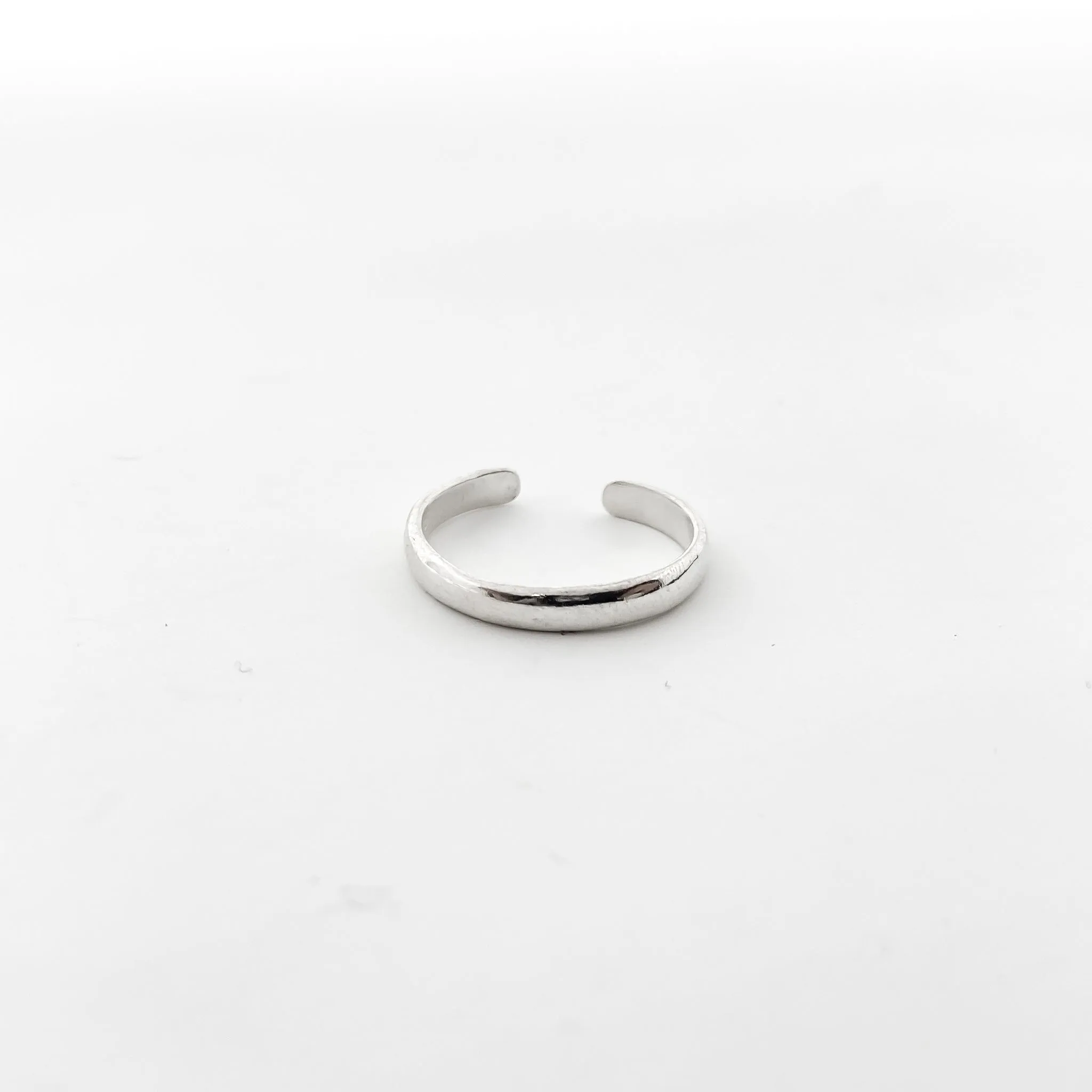 Streamline Adjustable Toe Ring | Silver