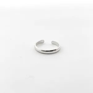 Streamline Adjustable Toe Ring | Silver