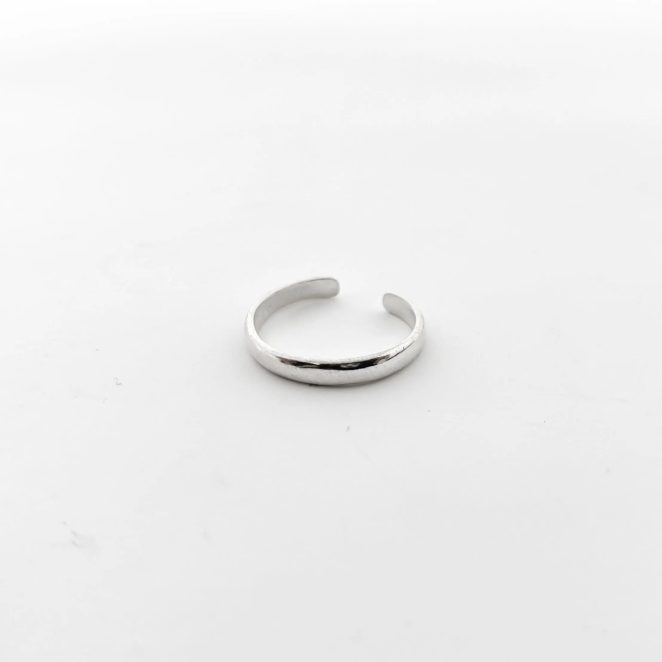 Streamline Adjustable Toe Ring | Silver
