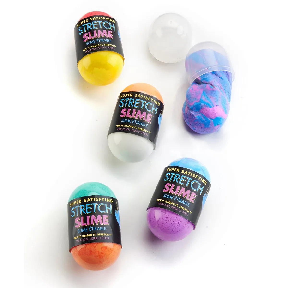 Stretchy Slime, White/Orange