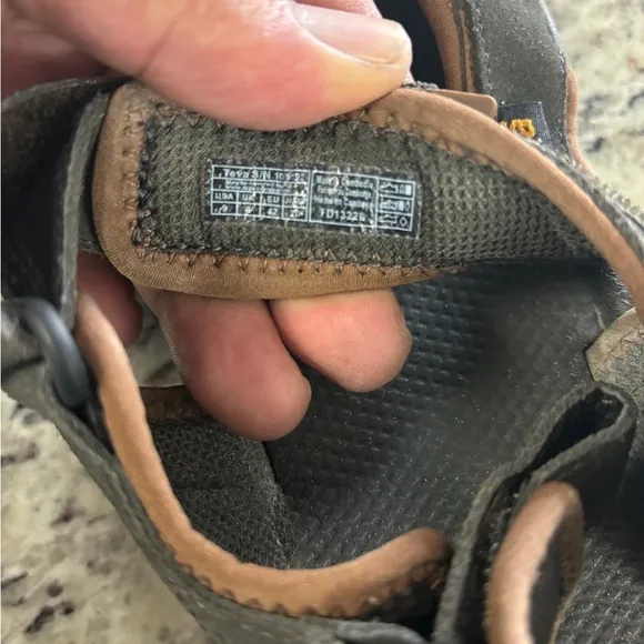 Teva Mens M Katavi 2 1019192 Open Toe Hook And Loop Slide Sandal Sz 9