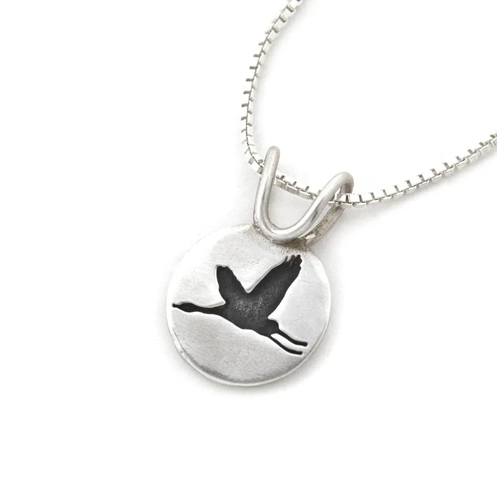 The Elegant Crane Pendant